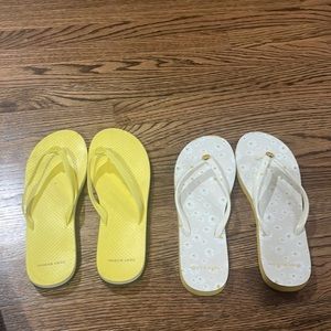 Tory Burch flip flops x 2
